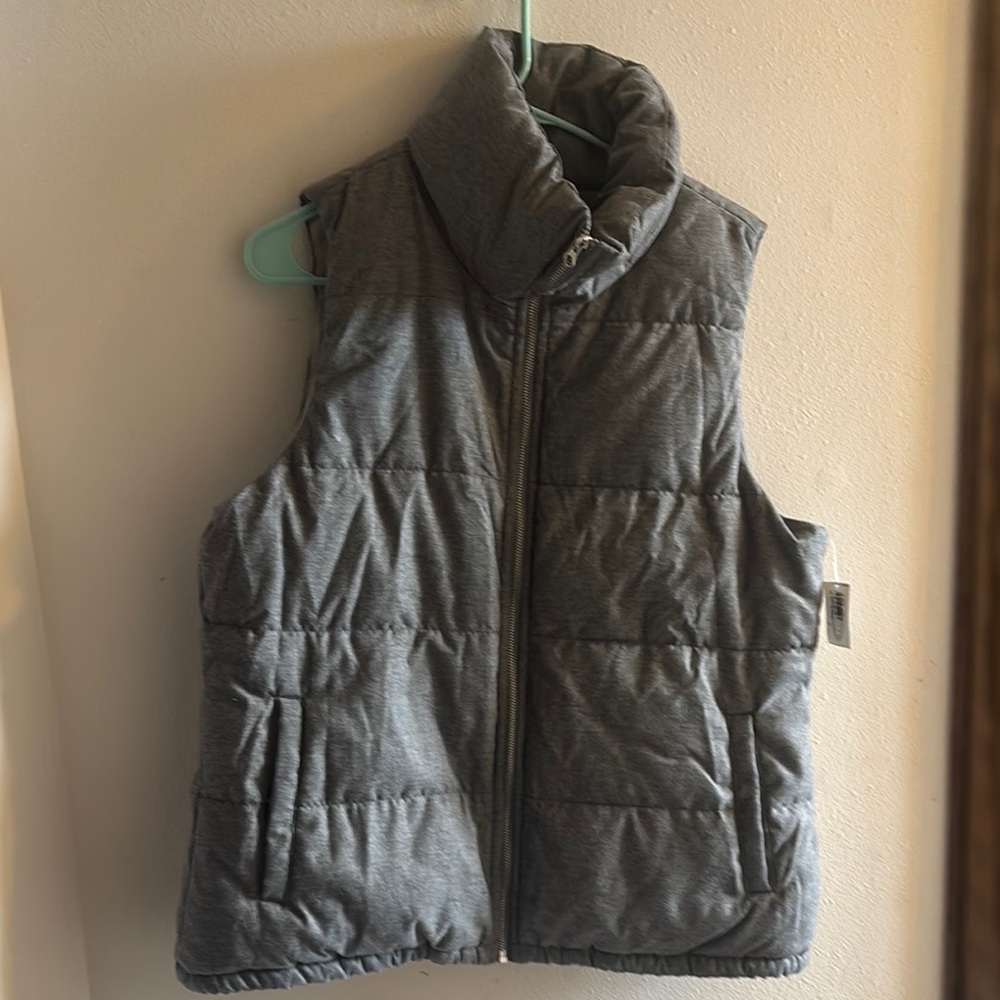 Gray Puffer Vest